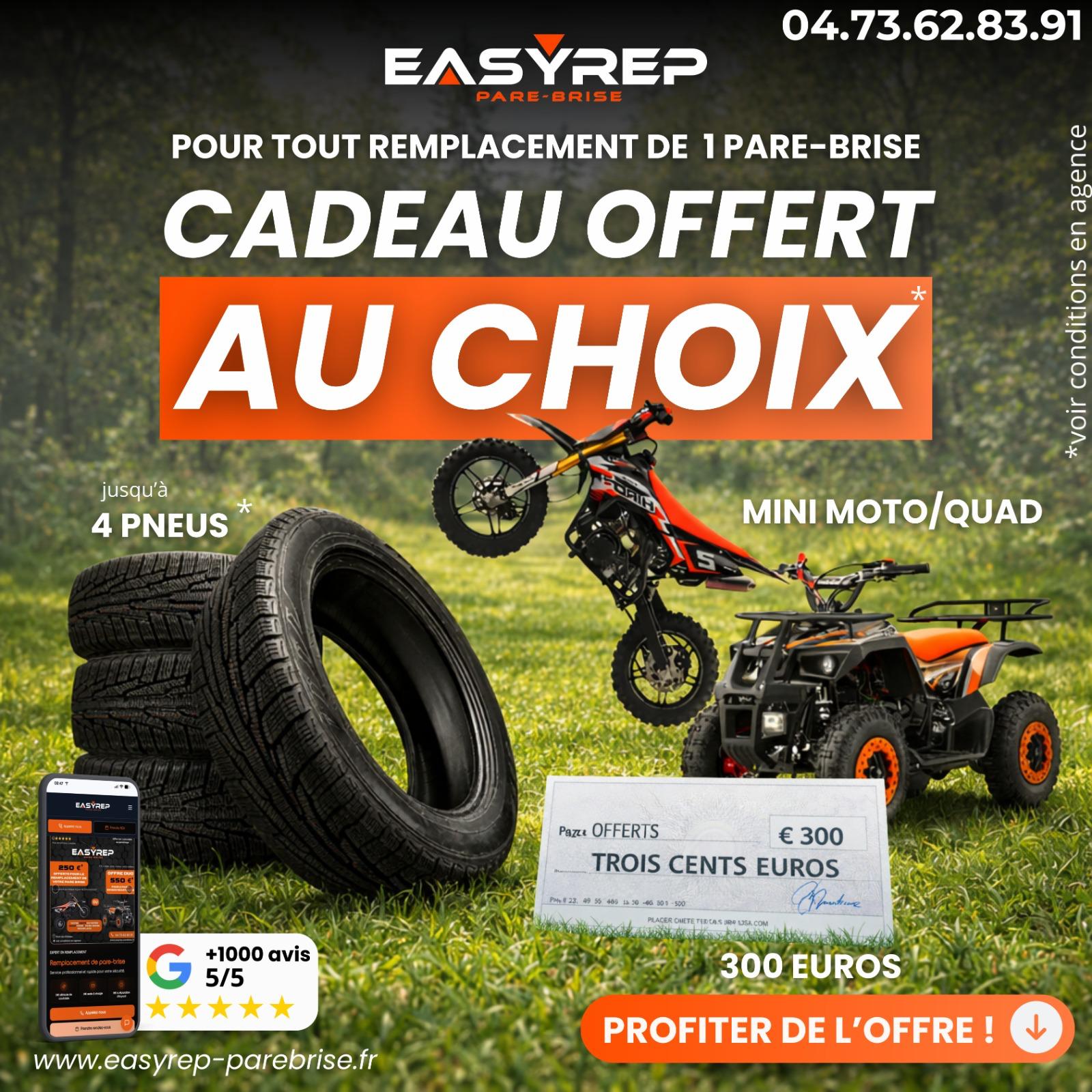 Pare-brise endommagé nécessitant réparation