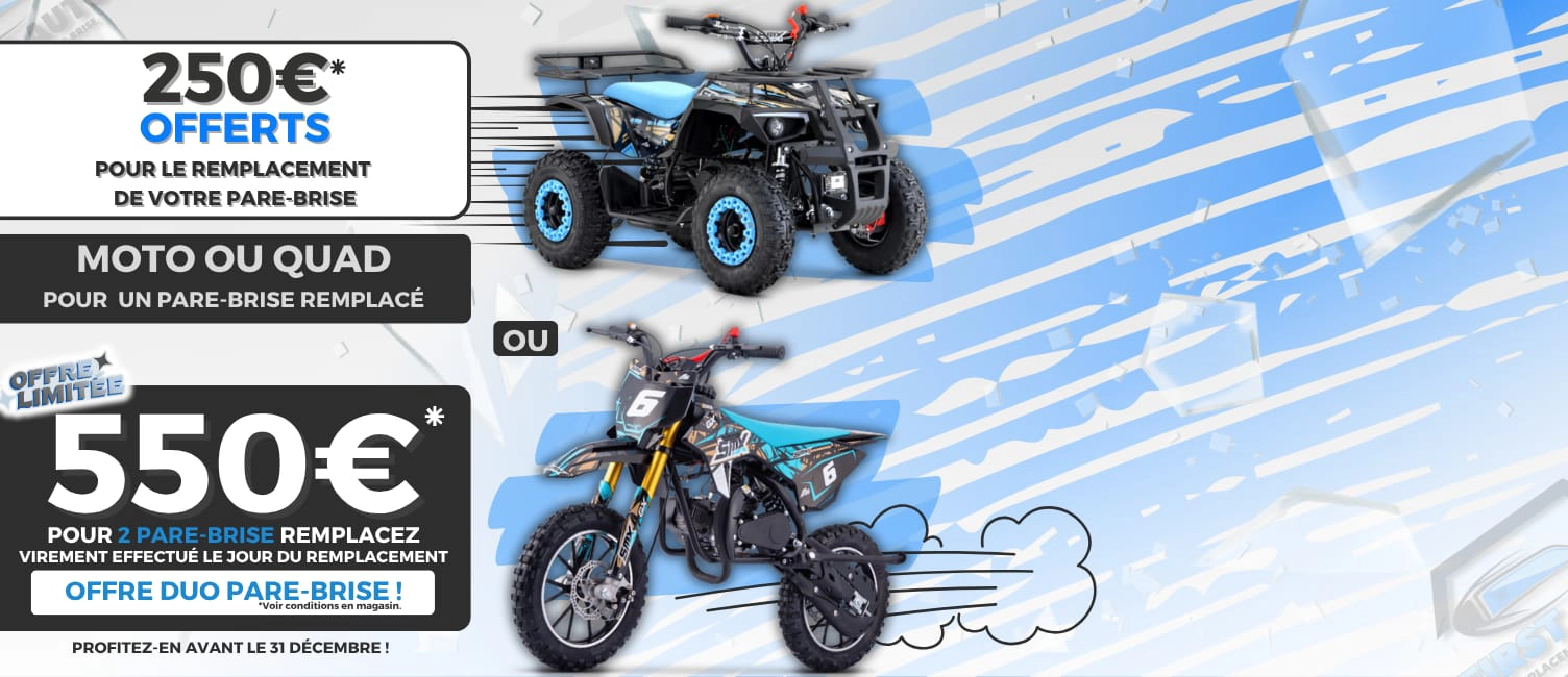 Pare-brise endommagé nécessitant réparation - Service de remplacement rapide